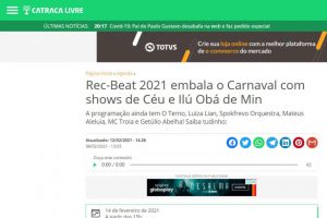 Rec-Beat 2021 embala o Carnaval com shows de Céu e Ilú Obá de Min